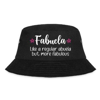 Fabuela Fabelhafte Abuela Spanische Oma - Bucket Hat - Schwarz - Vorne - Lela (165cm)