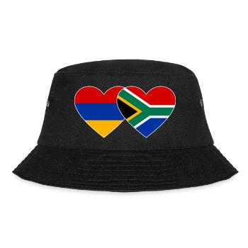 Arménie Afrique du Sud Drapeau Coeur - Bob - noir - Devant - Lela (165cm)