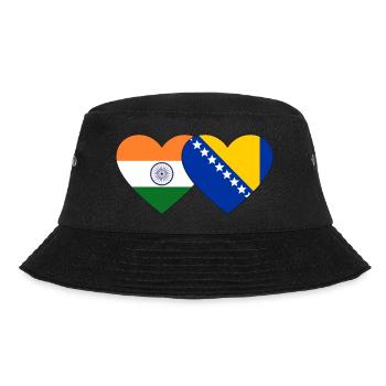 Inde Bosnie drapeau coeur - Bob - noir - Devant - Lela (165cm)