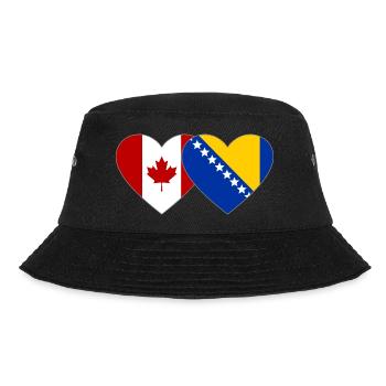 Canada Bosnie drapeau coeur - Bob - noir - Devant - Lela (165cm)