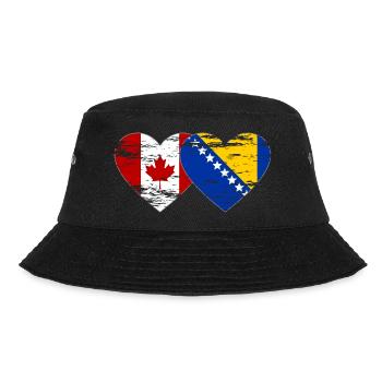 Canada Bosnie drapeau coeur utilisé - Bob - noir - Devant - Lela (165cm)