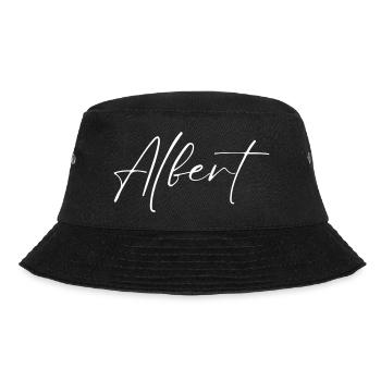 Albert Name T-Shirt Geschenk Für Männer - Bucket Hat - Schwarz - Vorne - Lela (165cm)