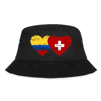 Colombie Suisse Drapeau Coeur utilisé - Bob - noir - Devant - Lela (165cm)