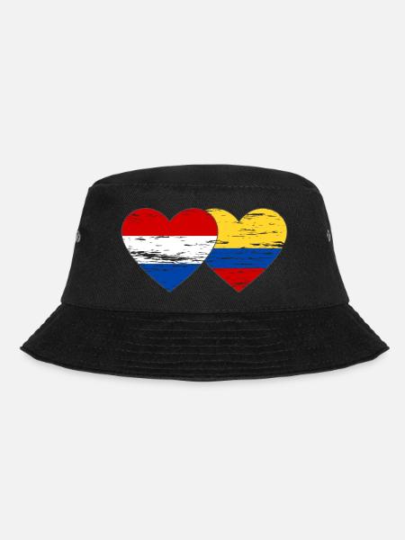 Colombie Hollande drapeau coeur utilisé - Bob - noir