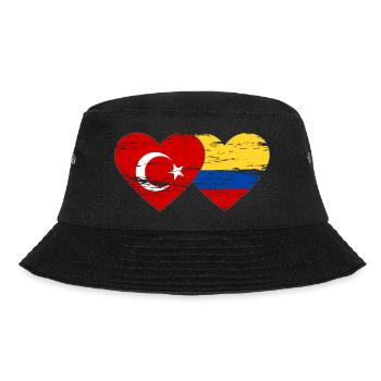 Turquie Colombie Drapeau Coeur Utilisé - Bob - noir - Devant - Lela (165cm)