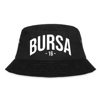 Bursa 16 Türkei Turkiye TR Geschenk Urlaub - Bucket Hat - Schwarz - Vorne - Lela (165cm)