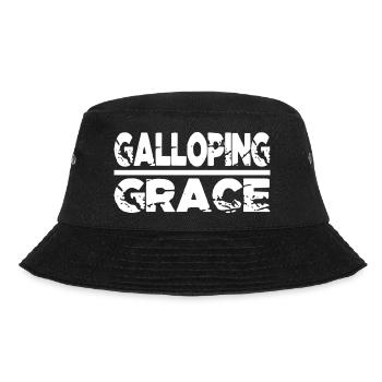 horseback riding lessons fun horse competitions - Bucket Hat - Schwarz - Vorne - Lela (165cm)