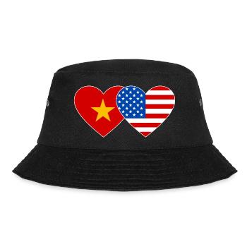 Vietnam USA Drapeau Coeur Utilisé - Bob - noir - Devant - Lela (165cm)