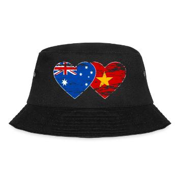 Coeur de drapeau Australie Vietnam utilisé - Bob - noir - Devant - Lela (165cm)