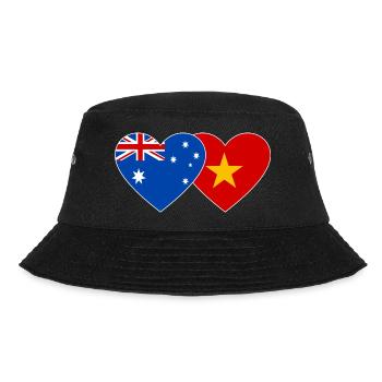 Drapeau Australie Vietnam Coeur - Bob - noir - Devant - Lela (165cm)