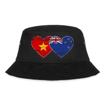 Drapeau Viêt Nam Nouvelle-Zélande Coeur Utilisé - Bob - noir - Devant - Lela (165cm)