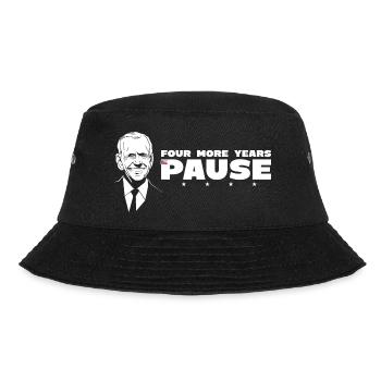Vier weitere Jahre, Pause - Lustiges Biden-Zitat - Bucket Hat - Schwarz - Vorne - Lela (165cm)