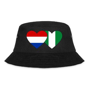 Hollande Nigeria Drapeau Coeur - Bob - noir - Devant - Lela (165cm)