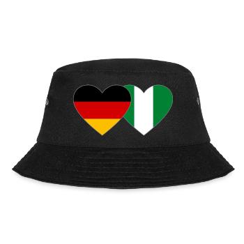 Allemagne Nigeria Drapeau Coeur - Bob - noir - Devant - Lela (165cm)