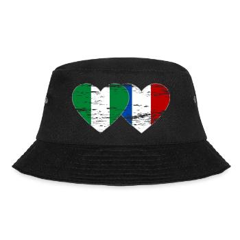 Drapeau du Nigeria France coeur utilisé - Bob - noir - Devant - Lela (165cm)