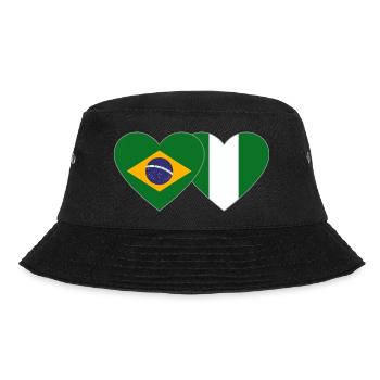 Brésil Nigeria Drapeau Coeur - Bob - noir - Devant - Lela (165cm)