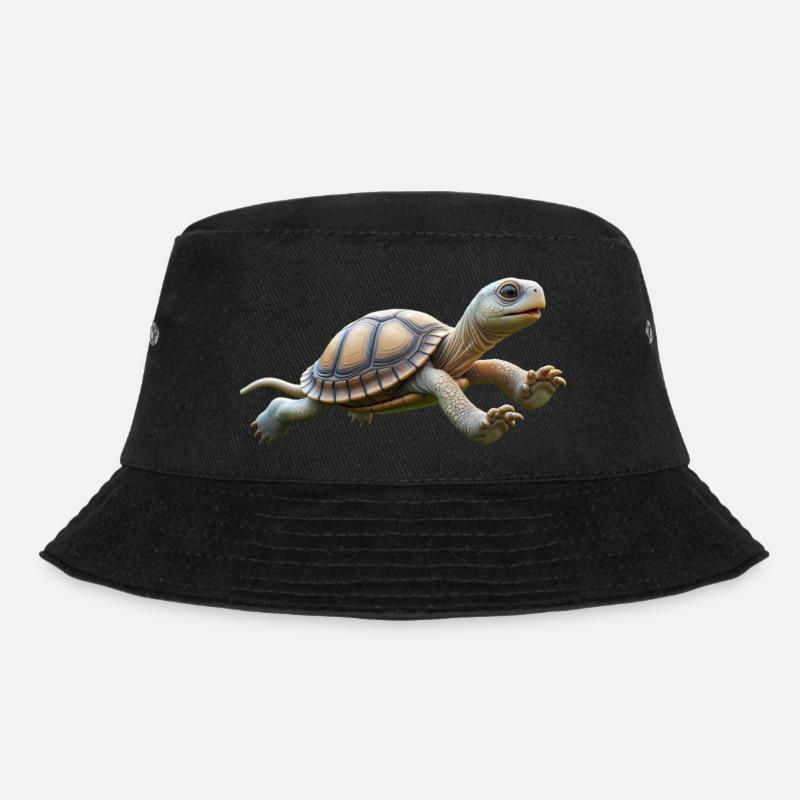 Jumping Turtle 3 - Bucket Hat - Schwarz