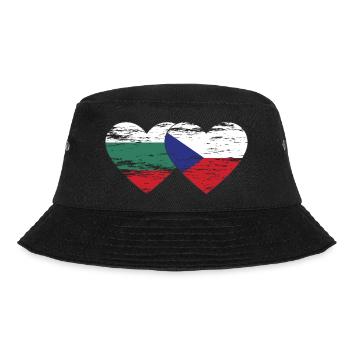 Bulgarie République tchèque Drapeau Coeur utilisé - Bob - noir - Devant - Lela (165cm)