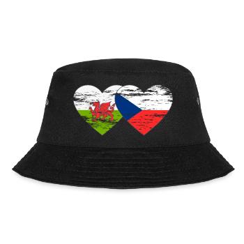 Pays de Galles République tchèque drapeau coeur utilisé - Bob - noir - Devant - Lela (165cm)