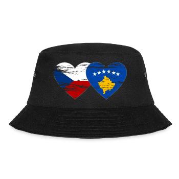 République tchèque Kosovo drapeau coeur utilisé - Bob - noir - Devant - Lela (165cm)