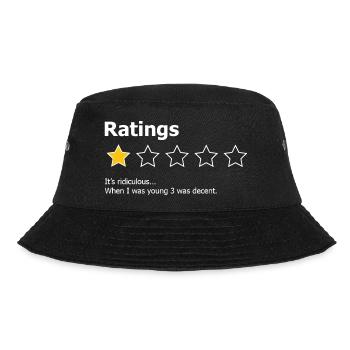 Ratings. When I Was Young 3 Was Decent - Bucket Hat - black - Front - Lela (165cm)