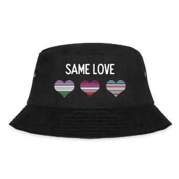 LGBTQ Pride Month - Same Love - Bucket Hat - black - Front - Lela (165cm)