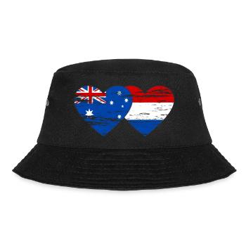 Australie Hollande Drapeau Coeur Drapeau utilisé - Bob - noir - Devant - Lela (165cm)