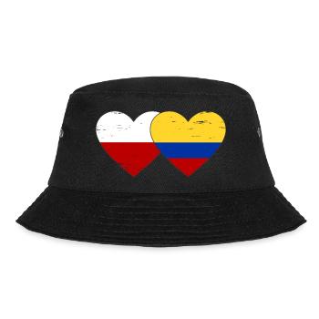 Pologne Colombie Drapeau Coeur Utilisé - Bob - noir - Devant - Lela (165cm)