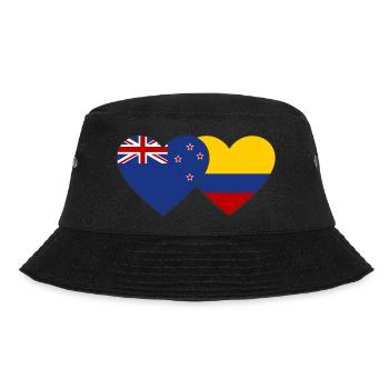 Nouvelle-Zélande Colombie Drapeau Coeur - Bob - noir - Devant - Lela (165cm)