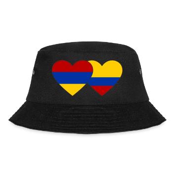 Armenia Colombia Flag Heart - Bucket Hat - black - Front - Lela (165cm)