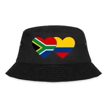 Afrique du Sud Colombie Drapeau Coeur - Bob - noir - Devant - Lela (165cm)