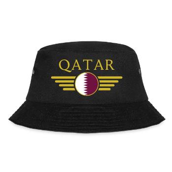 I Love Qatar, Elegance Style Design T-Shirt - Bucket Hat - black - Front - Lela (165cm)