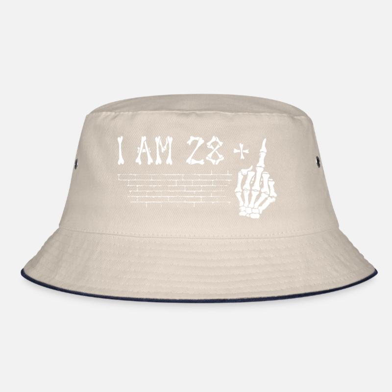 Ich bin 28 plus Mittelfinger - 29. Geburtstag Bucket Hat
