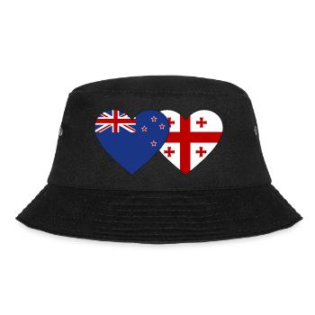 Nouvelle-Zélande Géorgie Drapeau Coeur - Bob - noir - Devant - Lela (165cm)