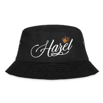 Hazel Custom Name for Women Kids Toddlers - Hazel - Bucket Hat - black - Front - Lela (165cm)