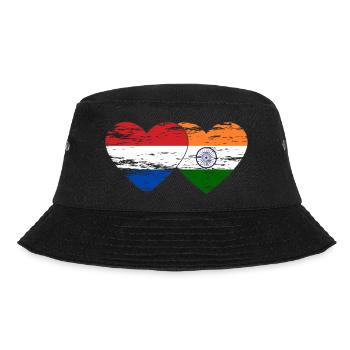 Hollande Inde Drapeau Coeur Utilisé - Bob - noir - Devant - Lela (165cm)