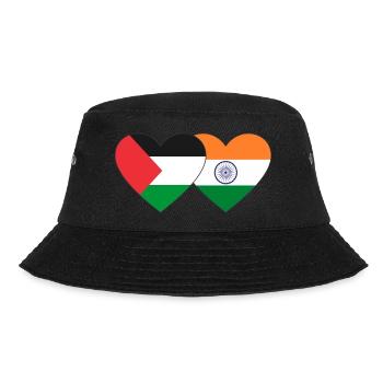 Drapeau de la Palestine et de l’Inde - Bob - noir - Devant - Lela (165cm)