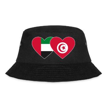Émirats arabes unis Tunisie Drapeau Coeur - Bob - noir - Devant - Lela (165cm)