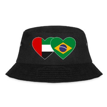 Émirats arabes unis Brésil Drapeau Coeur - Bob - noir - Devant - Lela (165cm)