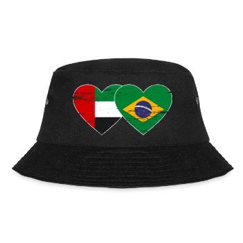 Émirats arabes unis Brésil Drapeau Coeur - Bob - noir - Devant - Lela (165cm)