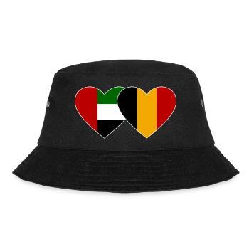 Émirats arabes unis Belgique Drapeau Coeur - Bob - noir - Devant - Lela (165cm)