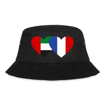 Vereinigte Arabische Emirate Frankreich Flagge - Bucket Hat - Schwarz - Vorne - Lela (165cm)