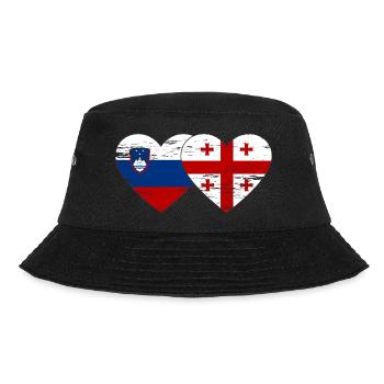 Slovénie Drapeau de la Géorgie coeur utilisé - Bob - noir - Devant - Lela (165cm)