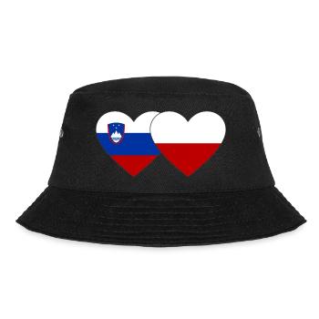 Slovénie Pologne Drapeau Coeur - Bob - noir - Devant - Lela (165cm)