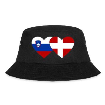 Slovénie Danemark Drapeau Coeur - Bob - noir - Devant - Lela (165cm)