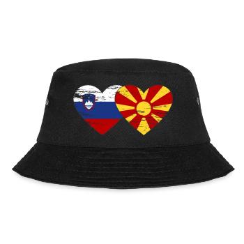 Slovénie Macédoine drapeau coeur utilisé - Bob - noir - Devant - Lela (165cm)