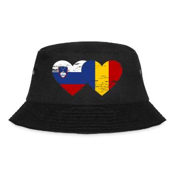 Slovénie Roumanie Drapeau Coeur - Bob - noir - Devant - Lela (165cm)