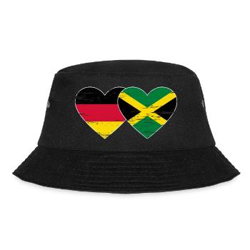 Allemagne Jamaïque Drapeau Coeur utilisé - Bob - noir - Devant - Lela (165cm)