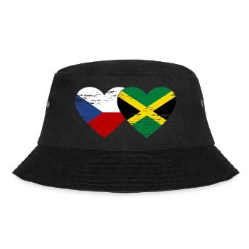 République tchèque Jamaïque Drapeau Coeur utilisé - Bob - noir - Devant - Lela (165cm)