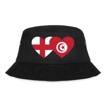 Angleterre Tunisie Drapeau Coeur - Bob - noir - Devant - Lela (165cm)